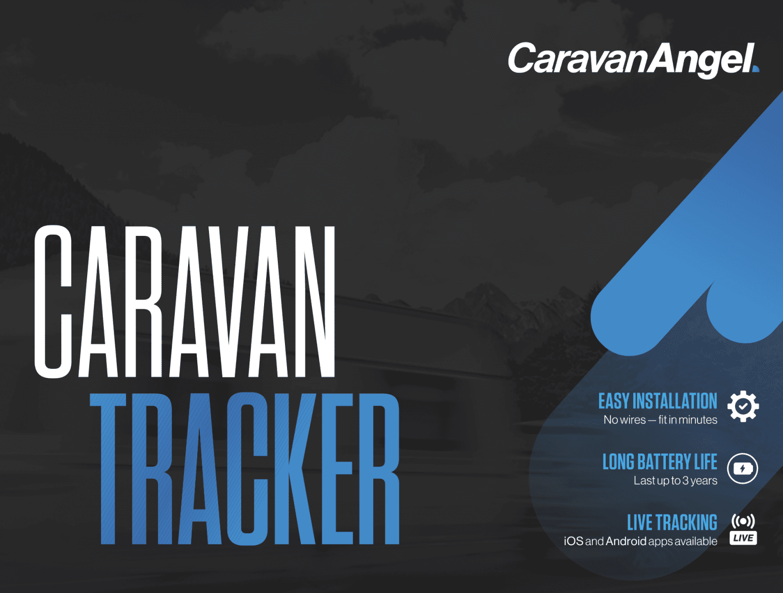 Caravan Angel (CT1) Caravan Tracker up to 3 year battery life